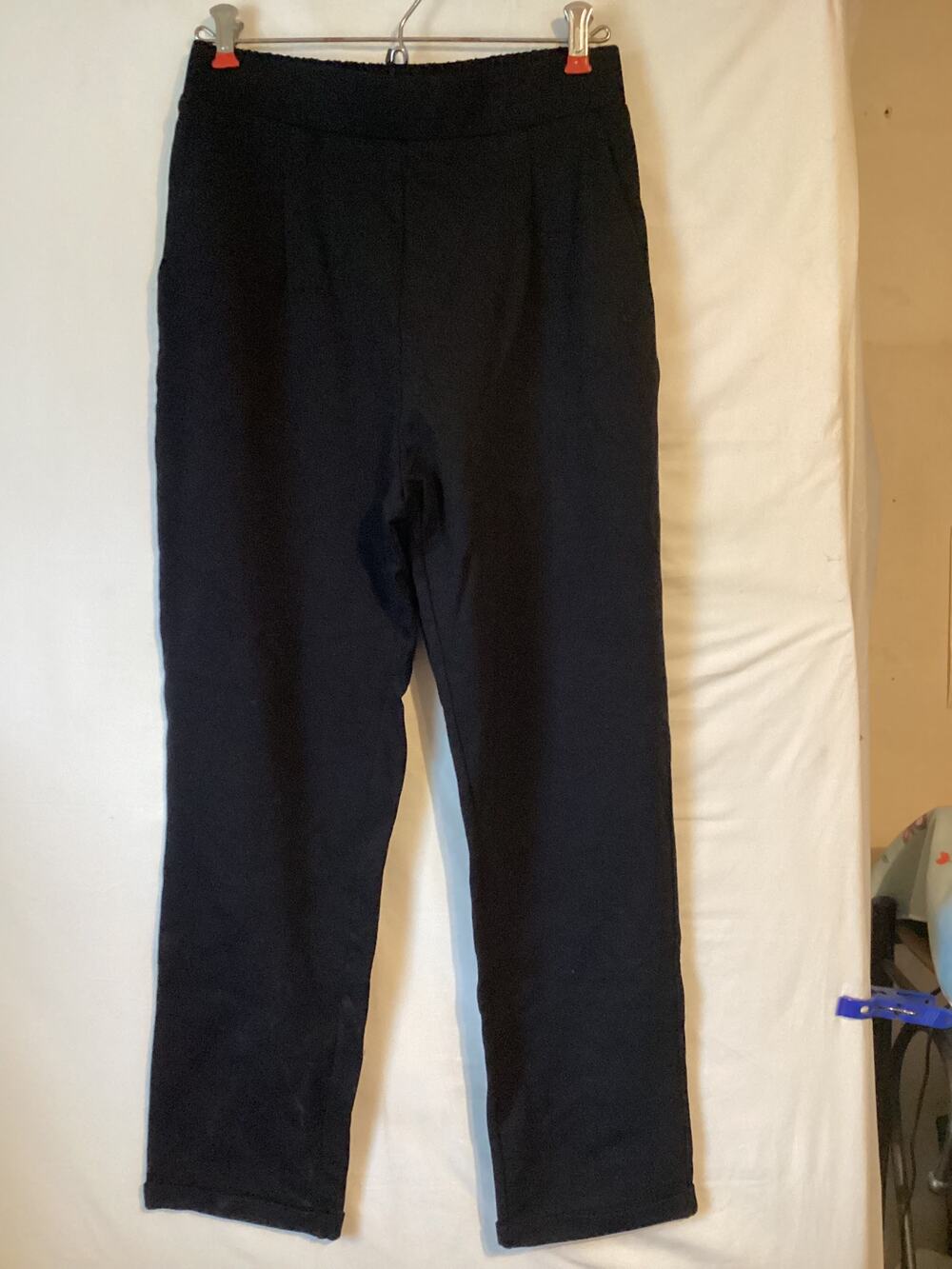 3051 NWT Stitch Fix Les Serein Womens Black Pull on Straight Leg Dress Pants
